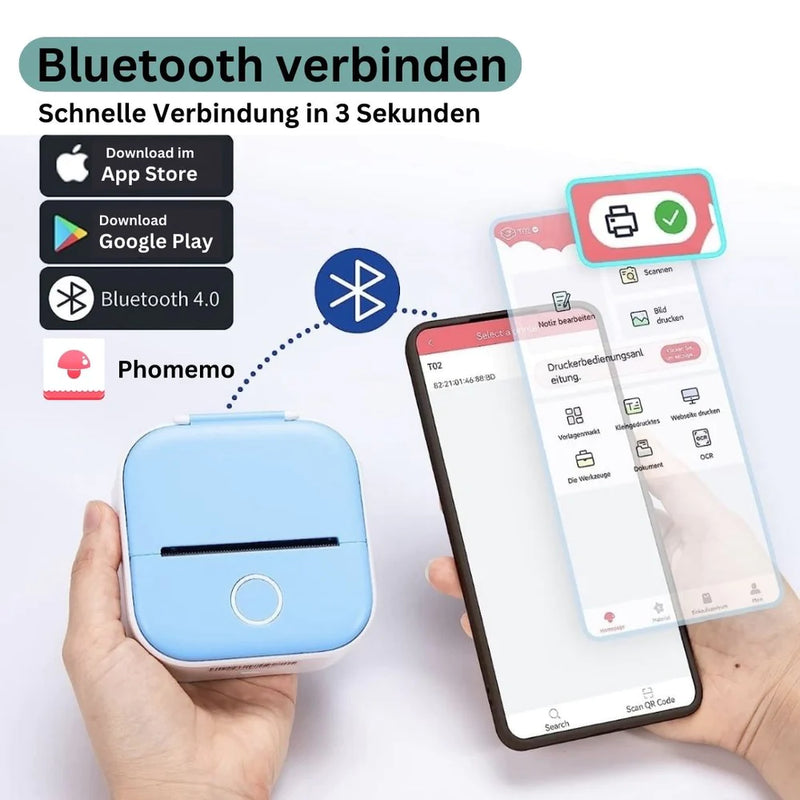 Decory Printy Bluetooth Verbindung