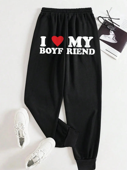 "I ❤️ MY BOYFRIEND" Sweatpants