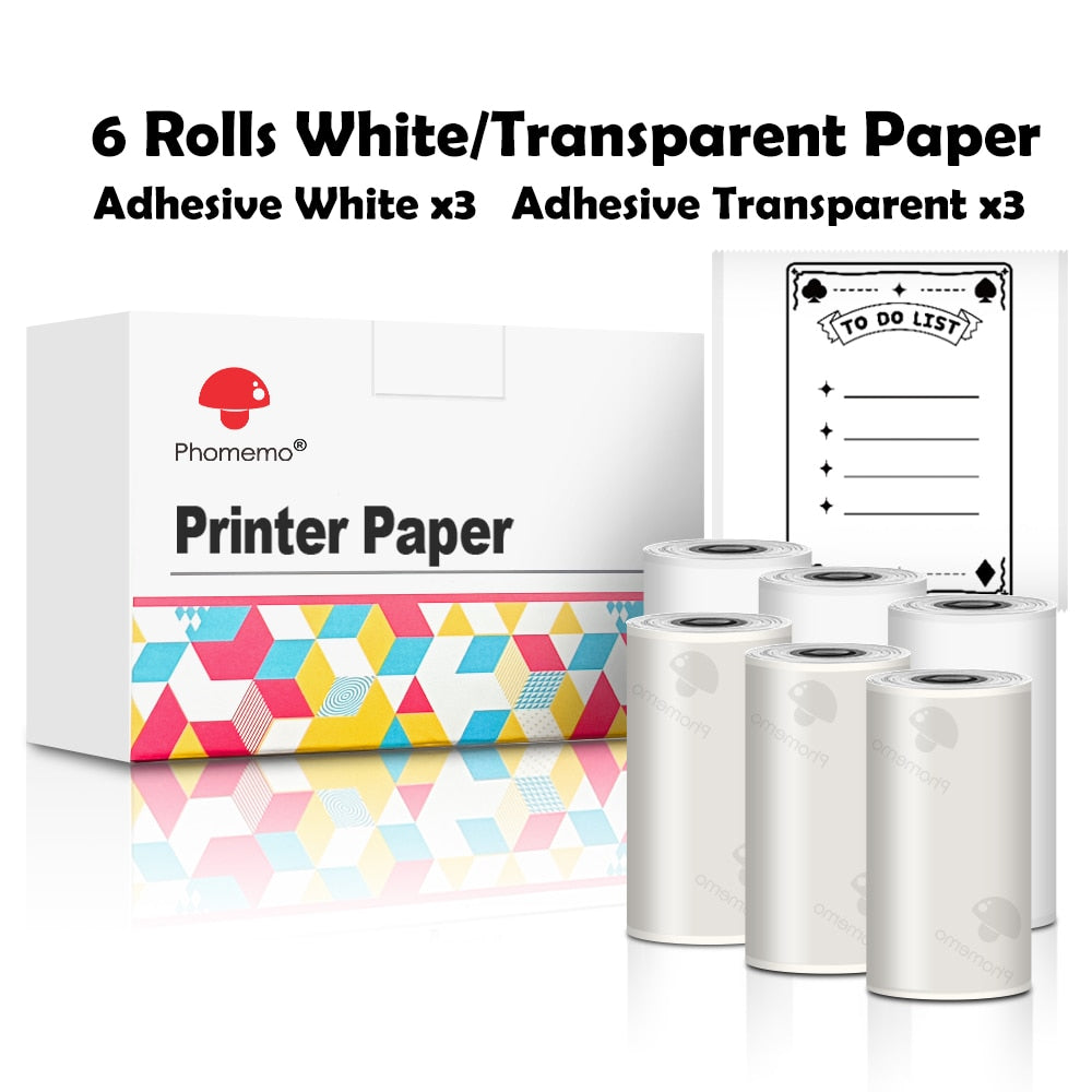 Decory Printy-Paper Big-Sticky-Transparent