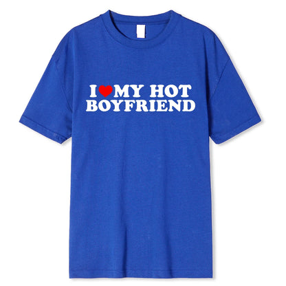 „I ❤️ My Hot Boyfriend“ T-Shirt