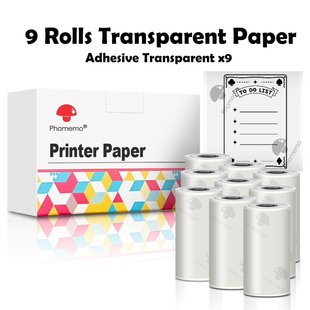 Decory Printy-Paper Giant-Sticky-Transparent